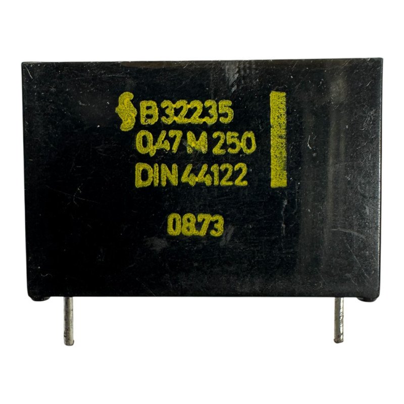 B32235 Siemens Metalized Plastic Capacitor 0.47UF 250V 27x18x8mm